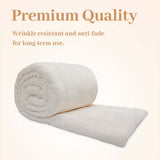 Alivio Small Faux Fur Mink Throw Luxury Super Soft Plain Bed Sofa Settee Throw Blanket - Mink