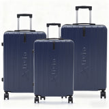 Alivio Lightweight Expandable Hard Shell Suitcase with Spinner Wheels (Navy Blue)