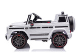 Alivio 12V G-Wagon Ride-On Car with Remote & LED Lights (White)