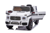 Alivio 12V G-Wagon Ride-On Car with Remote & LED Lights (White)
