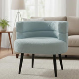 Alivio Sherpa Sofa Chair for Living Room & Bedroom (Blue)