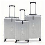 Alivio Lightweight Expandable Hard Shell Suitcase with Spinner Wheels (Silver)