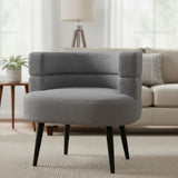 Alivio Sherpa Sofa Chair for Living Room & Bedroom (Grey)