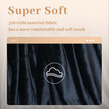 Alivio Medium Faux Fur Mink Throw Luxury Super Soft Plain Bed Sofa Settee Throw Blanket - Black