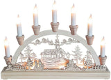 Alivio Wooden Christmas Candle Light Bridge with 07 LED Lights