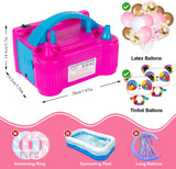 Alivio Electric Balloon Air, Portable Dual Nozzle High Power (AC220-240V 600W) Inflator Blower Pump