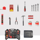 53pc Tool Set Kit DIY Home Household Hand Tools Including Storage Case