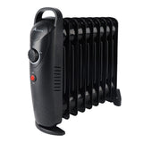 Alivio 9-Fin Oil-Filled Room Heater with Adjustable Thermostat (Black)