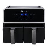 Alivio 9L Dual Basket Digital Air Fryer (Black)