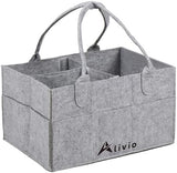 Alivio Foldable Baby Storage Organizer Caddy Bag (Grey)