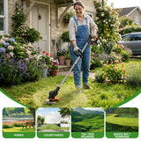 Alivio Cordless Strimmer with 2 x 21V Batteries, Charger & Accessories
