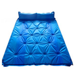 Alivio Camping Inflatable Sleeping Pad, Waterproof Inflating Sleeping Mat (Double, Blue)