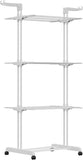 Alivio 4-Tier Clothes Drying Rack, Adjustable Large Stainless Steel Airer (White)