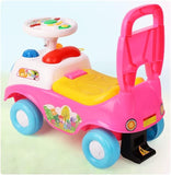 Alivio Kids First Ride On Car with Sounds & Storage Box Non-Slip Wheels (Pink)