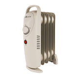Alivio 5-Fin Oil-Filled Room Heater with Adjustable Thermostat (White)