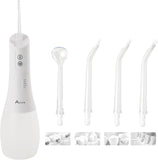 Alivio Oral Water Flosser Dental Irrigator 5 Jet Tips Cordless Teeth Cleaner