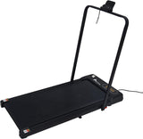 Alivio Portable Treadmill with Remote Control, LED Display & Shock Absorption (Black)