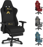 Alivio Velvet Gaming Chair, Adjustable Arms, Recline & High Back (Black)