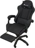 Alivio Ergonomic Gaming Chair - 360 Degree Swivel, Footrest & Back Support (Black)