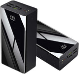 Alivio Compact 50000mAh Ultra High-Capacity Power Bank with Digital LED Display and Built-in Flashlight