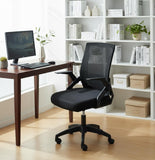 Alivio Mesh Office Chair with Flip-Up Armrests & High-Density Foam (Black)
