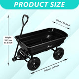 Alivio Heavy Duty 75L Garden Wheelbarrow Trolley - 250kg Tipping Cart with Pneumatic Wheels