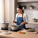 Alivio 10Pc Aluminum Alloy Cookware Set Non-Stick & Easy to Clean