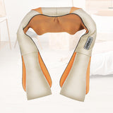Alivio Shiatsu Back Neck Massager with Heat Deep Tissue (Beige)