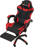 Alivio Ergonomic Gaming Chair - 360 Degree Swivel, Footrest & Back Support (Red)