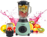 Bistro Chef 2-in-1 Mixer Blender 850W for Ice Crusher, Nuts Crushing (Green)