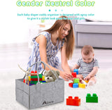 Alivio Foldable Baby Storage Organizer Caddy Bag (Grey)
