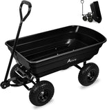Alivio Heavy Duty 75L Garden Wheelbarrow Trolley - 250kg Tipping Cart with Pneumatic Wheels