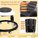 Alivio Foldable Baby Walker with 9 Height Adjustment and 360 Degree Safety