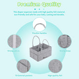Alivio Foldable Baby Storage Organizer Caddy Bag (Grey)