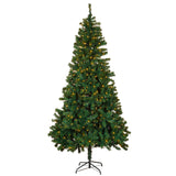 Alivio 7ft Artificial Christmas Tree with LED Light Options with Stand