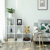 Alivio 6 Cube Wooden Display Rack with Fixed Shelves for Home Decor Storage (White)