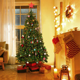 Alivio 7ft Artificial Christmas Tree with LED Light Options with Stand