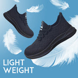 Lightweight Safety Shoes Breathable Toe Cap, Puncture Proof Safety Trainers Men Women (Navy Blue, 11)