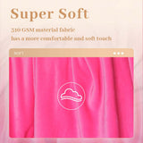 Alivio Faux Fur Mink Throw Luxury Super Soft Plain Bed Sofa Settee Throw Blanket - Large - Fuchsia Pink