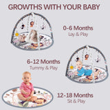 Alivio Baby Play Mat – Soft Fabric Activity Gym for Infants & Newborns