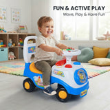 Alivio Kids First Ride On Car with Sounds & Storage Box Non-Slip Wheels (Blue)