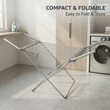 Alivio Electric Heated Clothes Airer Folding Laundry Portable Clothes Dryer Rack