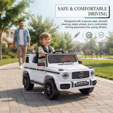 Alivio 12V G-Wagon Ride-On Car with Remote & LED Lights (White)