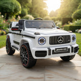 Alivio 12V G-Wagon Ride-On Car with Remote & LED Lights (White)