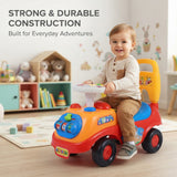 Alivio Kids First Ride On Car with Sounds & Storage Box Non-Slip Wheels (Red)