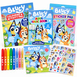 Bluey Kids Activity Colouring Book, Stickers and Water Reveal, Set of 3