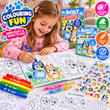 Bluey Kids Activity Colouring Book, Stickers and Water Reveal, Set of 3