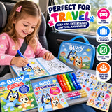 Bluey Kids Activity Colouring Book, Stickers and Water Reveal, Set of 3
