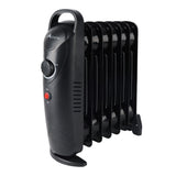 Alivio 7-Fin Oil-Filled Room Heater with Adjustable Thermostat (Black)