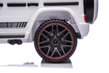 Alivio 12V G-Wagon Ride-On Car with Remote & LED Lights (White)